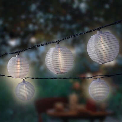LUMINEO LED Solar-Lampionkette